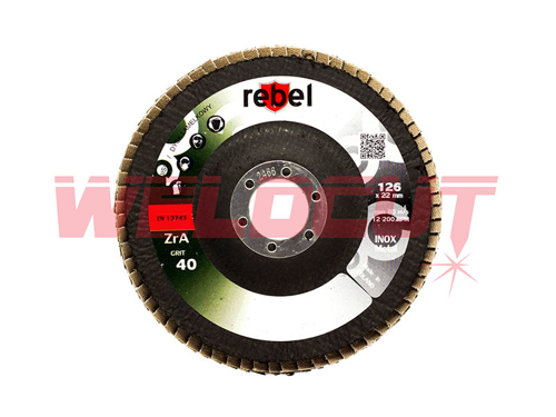 Flap disc Rebel P60 125mm x 22mm